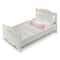 Badger Basket White Rose Doll Bed with Bedding